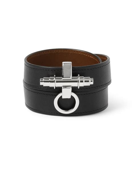 Givenchy Obsedia 3 Row Bracelet in Black 